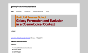 Galaxyformationschool2014.lam.fr thumbnail
