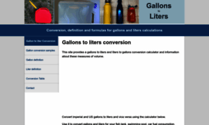 Gallonstoliters.com thumbnail