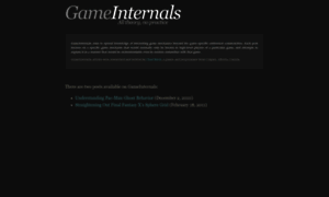 Gameinternals.com thumbnail