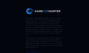 Gamejobhunter.com thumbnail