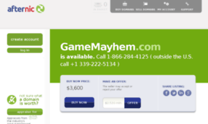 Gamemayhem.com thumbnail