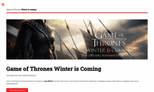 Gameofthroneswinteriscoming.fr thumbnail