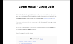 Gamersmanual.com thumbnail