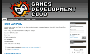 Gamesdevclub.bcit.ca thumbnail