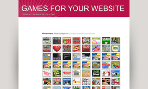 Gamesforyourwebsite.com thumbnail