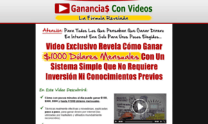 Gananciasconvideos.com thumbnail