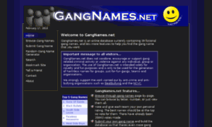 Gangnames.net thumbnail