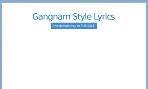 Gangnamstylelyrics.com thumbnail