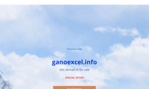 Ganoexcel.info thumbnail