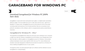 Garagebandforwindowspc.com thumbnail