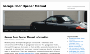 Garagedooropenermanual.info thumbnail