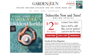 Gardenandgun.secure-subscription-form.com thumbnail