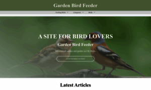 Gardenbirdfeeder.co.uk thumbnail