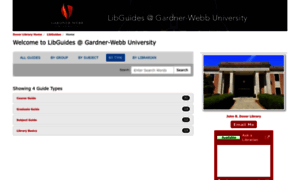 Gardner-webb.libguides.com thumbnail