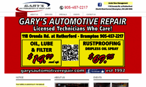 Garysautomotiverepair.com thumbnail