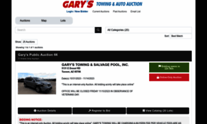 Garystowingarizona.hibid.com thumbnail