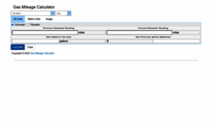 Gasmileagecalculator.net thumbnail