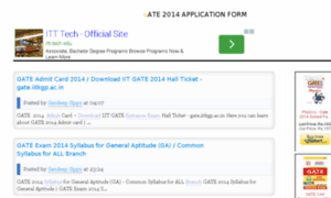 Gate2014applicationform.in thumbnail