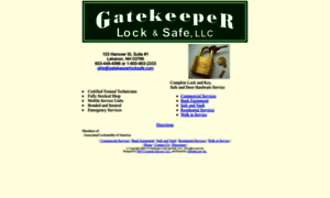 Gatekeeperlocksafe.com thumbnail