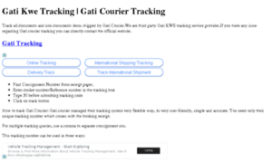 Gati-tracking.in thumbnail