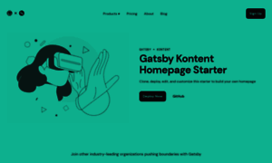 Gatsbystarterkontentaihomepage.gatsbyjs.io thumbnail