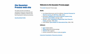 Gaussianprocess.org thumbnail