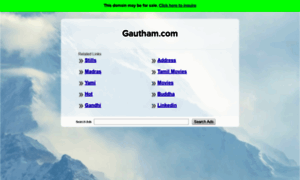 Gautham.com thumbnail