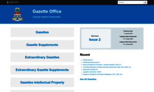 Gazettes.gov.ky thumbnail
