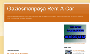 Gaziosmanpasarentacar.net thumbnail