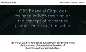 Gbsfinancial.com thumbnail
