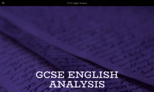 Gcseenglishanalysis.com thumbnail