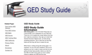 Ged-studyguide.com thumbnail