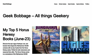 Geekbobbage.wordpress.com thumbnail