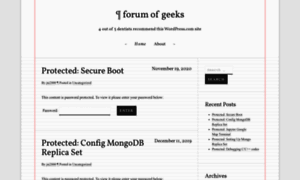 Geekforum.wordpress.com thumbnail