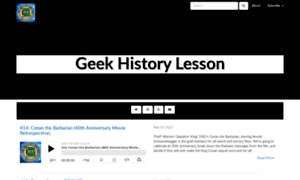 Geekhistorylesson.libsyn.com thumbnail