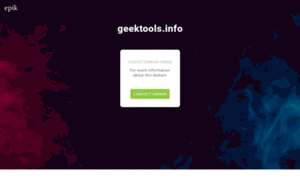 Geektools.info thumbnail