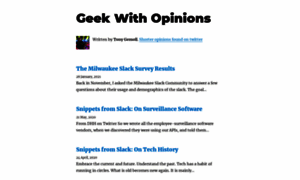Geekwithopinions.com thumbnail