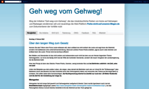 Geh-weg-vom-gehweg.blogspot.de thumbnail