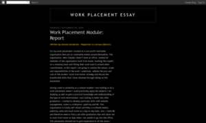 Gemmasworkplacementmoduleessay.blogspot.ie thumbnail