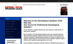 Genealogicalspeakersguild.org thumbnail