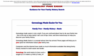 Genealogy-made-easier.com thumbnail