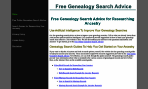 Genealogy-search-advice.com thumbnail