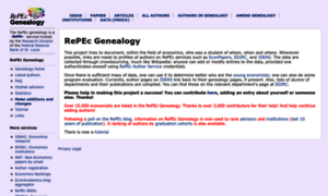 Genealogy.repec.org thumbnail