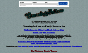 Genealogybuff.com thumbnail
