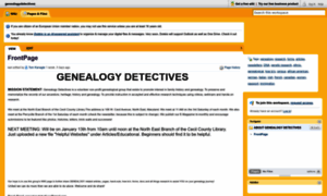 Genealogydetectives.pbworks.com thumbnail