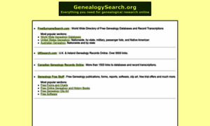 Genealogysearch.org thumbnail