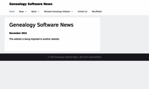 Genealogysoftwarenews.com thumbnail