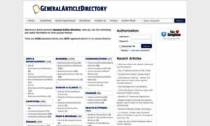 Generalarticledirectory.info thumbnail