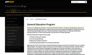 Generaleducation.appstate.edu thumbnail