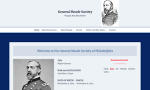 Generalmeadesociety.org thumbnail